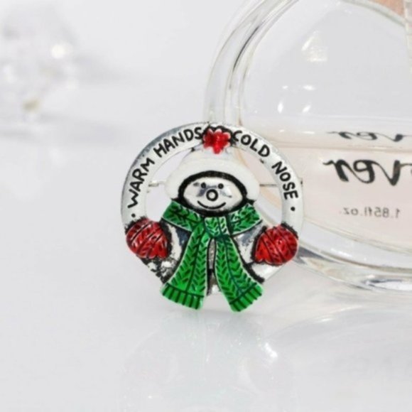 3/$12~Adorable Snowman Brooch - Picture 1 of 4